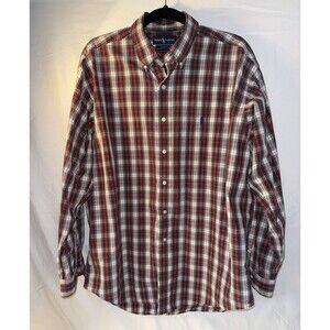 Polo Ralph Lauren Shirt Men's Large Blake Plaid Button Down Long Sleeve Shirt
